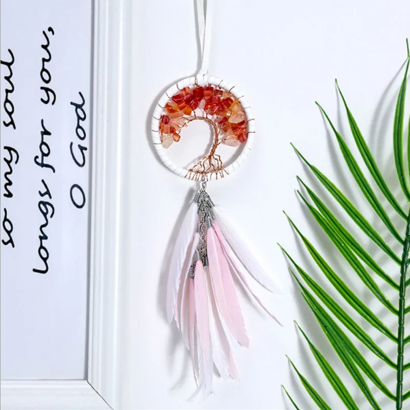 Современный стиль ручной работы Плетение снов Ловца автомобиля кулон Красочные