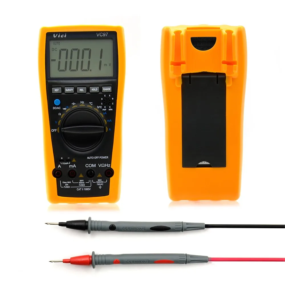 AideTek VC97 + 3999 B ЖК-дисплей Авто Диапазон мультиметр постоянной ёмкости