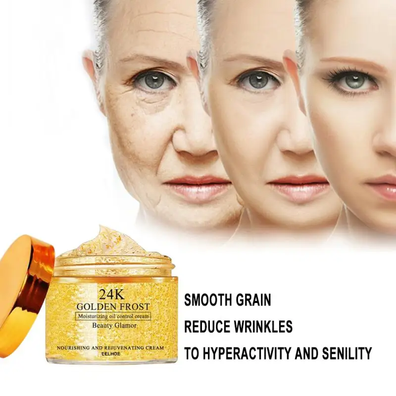 

EELHOE 24k Gold Face Creams Korean Skin Care Oil Control Anti-Wrinkle Serum Whitening Facial Cream Moisturizing Anti-aging TSLM1