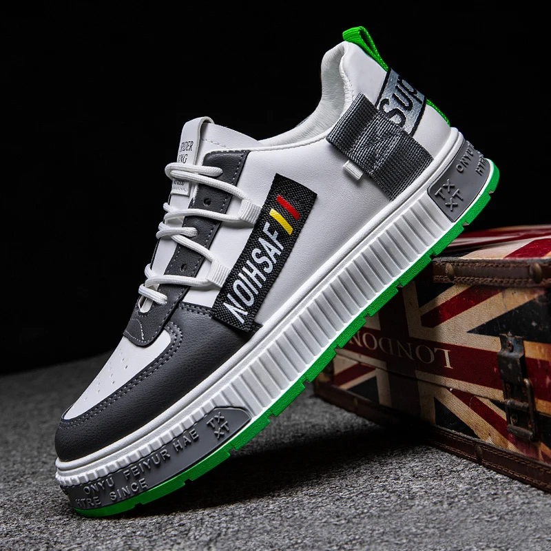

Four seasons low-cut fashion trend men's board shoes student shoes Korean style trendy shoes wear-resistant white shoes