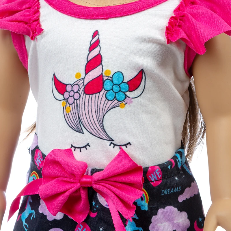 Подходит для 18 дюймов 43 см американская кукла Одежда новорожденных девочек