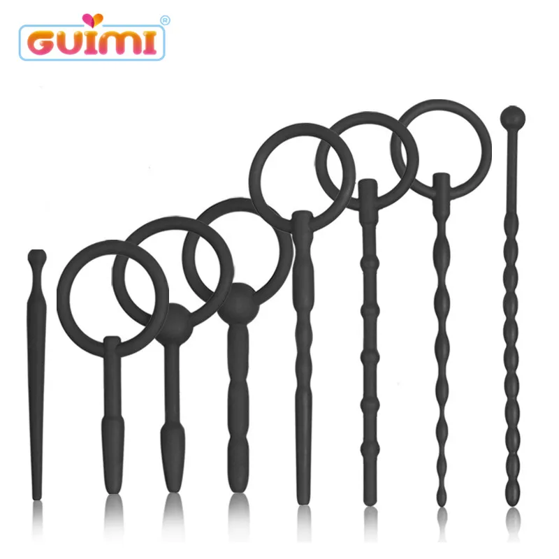 GUIMI уретральная вставка для пениса Для мужчин уретры расширители звук массаж