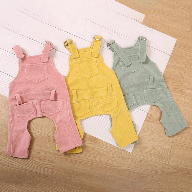 Зимние комбинезоны для собак Французская модель зимняя одежда Регулируемая