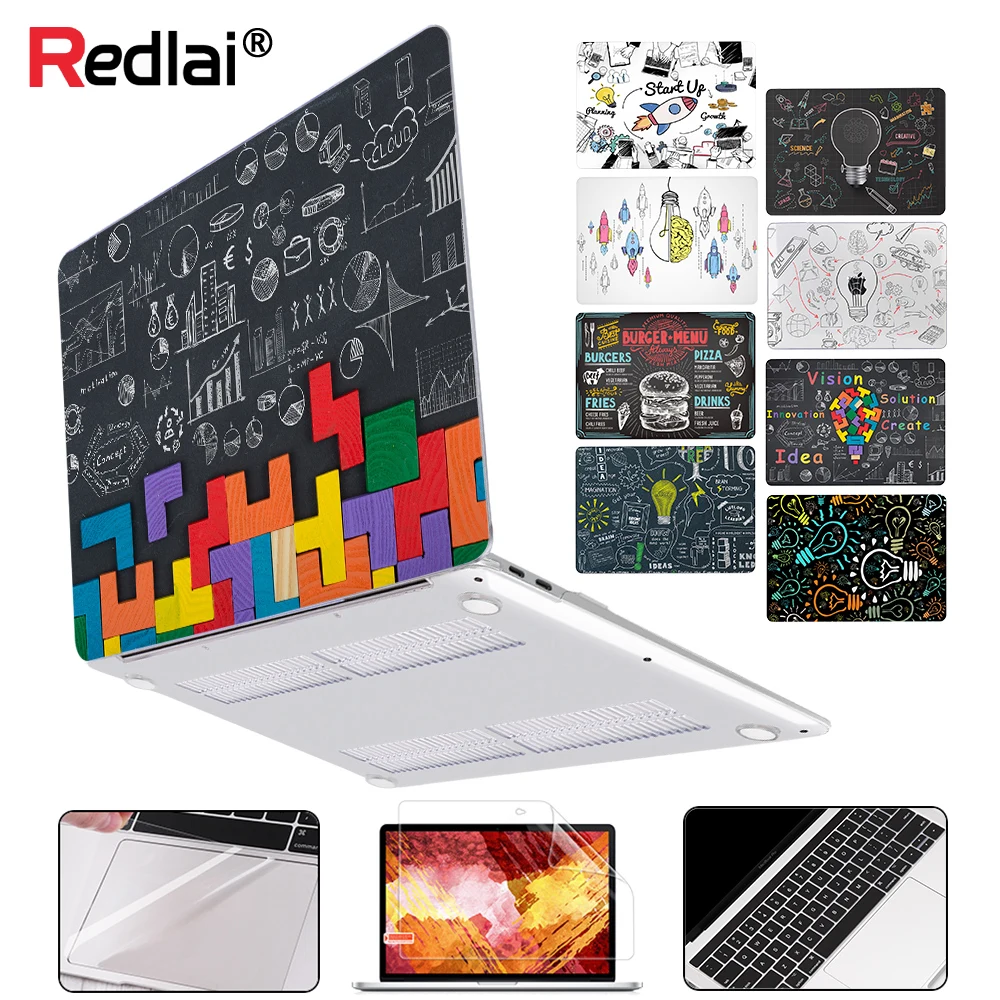 Чехол для ноутбука MacBook Pro, 16 дюймов, A2141, сенсорная панель, пластиковый узор, Жесткий Чехол для Mac book Air Pro 13, A2159, A1932