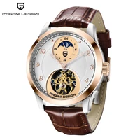 pagani design fashion men mechanical watch luxury sports watch men leather tourbillon automatic watch men 100m waterproof watch