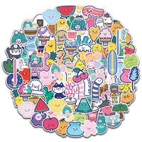 5 sets 500pcs cute girl heart smiley stickers stationery mobile phone stickers notebook helmet stickers