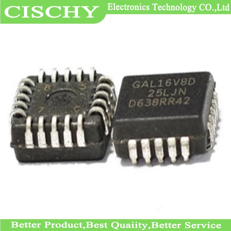 5 шт./лот GAL16V8D-15LJ GAL16V8D-15LJN GAL16V8D-25LJN GAL16V8D-10LJ GAL16V8D-10 GAL16V8D-7LJ GAL16V8D-25QJN GAL16V8D PLCC-20