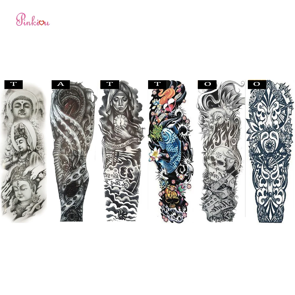 Тату наклейки 3d на руку водостойкие 6 шт.|3d tattoo for men|arm temporary tattoostattoo men |