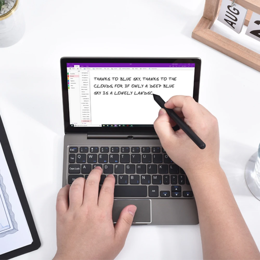 GPD P2 MAX 8,9 дюймов Нетбук планшетный ПК Windows 10 Intel Celeron 3965Y ноутбук 8 Гб 256 ГБ 2,4 г и 5 г WiFi BT 4,2 сенсорное управление