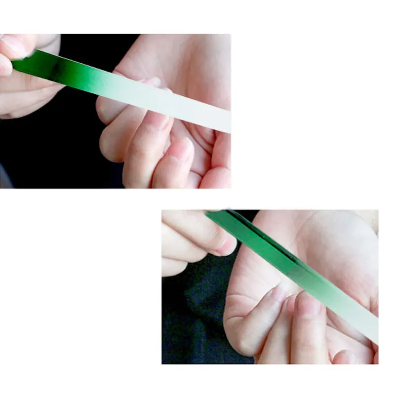 5 шт. стеклянная пилка для ногтей зеленый шлифовальный буфер прочный кристалл