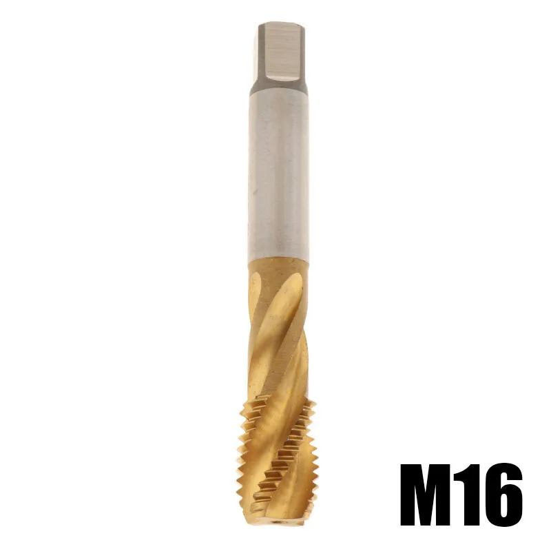

M10 M12 M14 M16 поток HSS ручной инструмент винт Резьба метрическое сверло под Метчик Bits DIY/дом/Строительство/техника