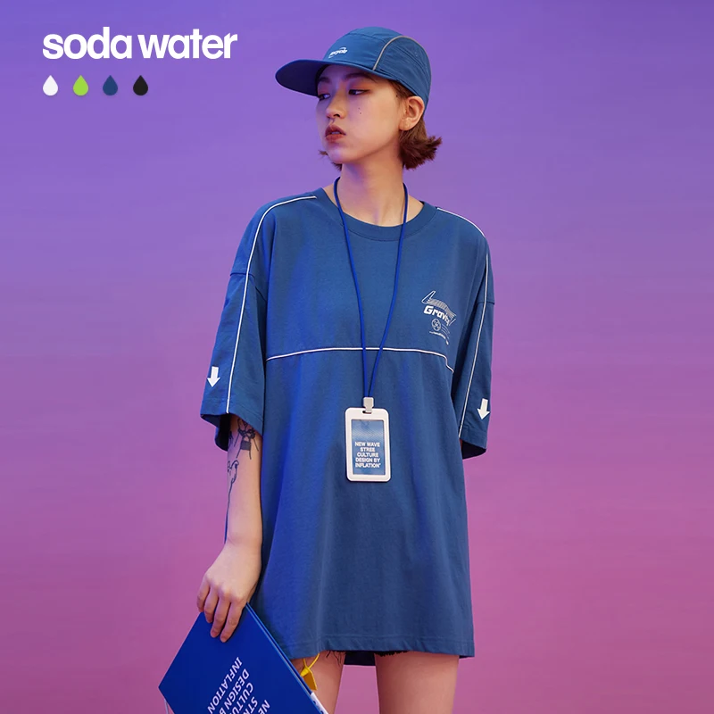 SODAWATER/футболка из 100% хлопка для девочек уличная одежда Camiseta Hombre футболка Homme