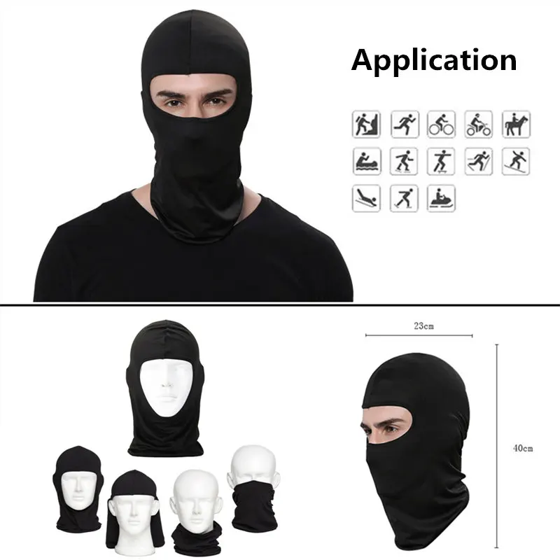 Маска Защитная мягкая из лайкры для езды на велосипеде и мотоцикле|Маски| |