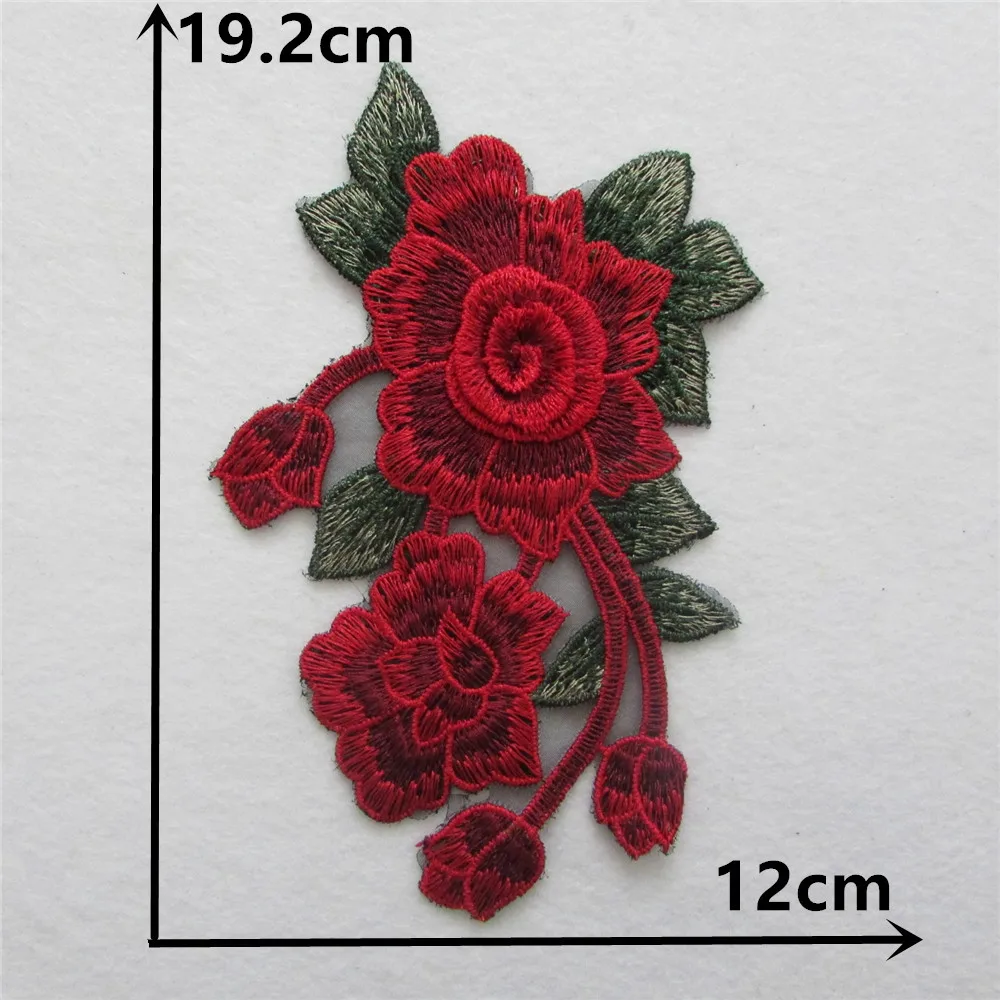 Новое поступление вышивка кружевная ткань аппликация мотив блузка швейная