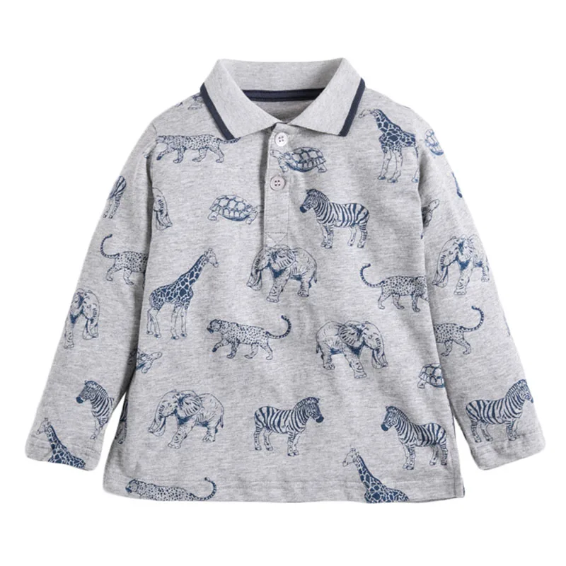 

Brand Quality Knitting Cotton Long Sleeve Polo Shirts for Boys School Children's T-shirt Baby Boy Clothes Infant Kids Tee Blouse