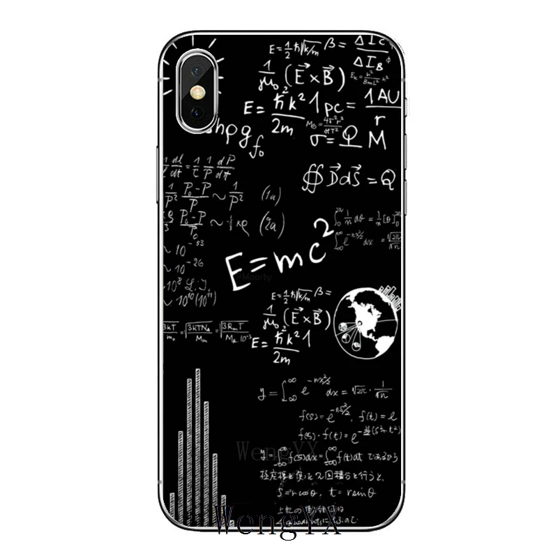 Математические фоны научные формулы аксессуары чехол для телефона iPhone 11 Pro XS Max XR X