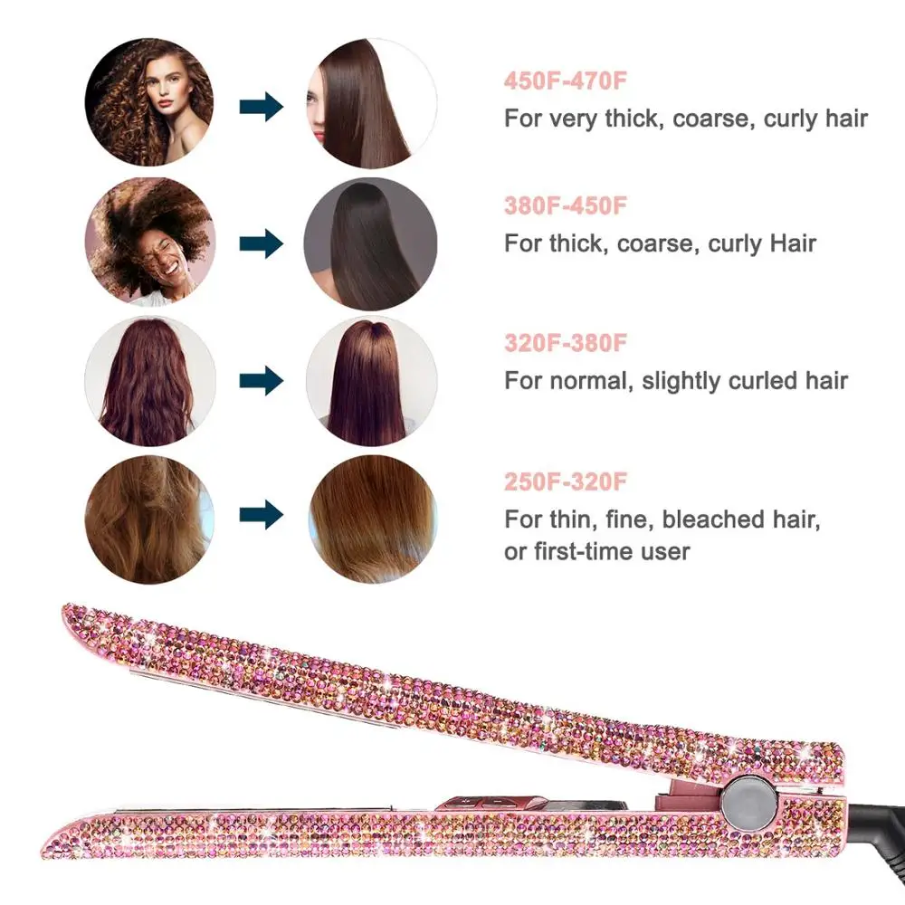 Профессиональная машинка для стрижки волос бигуди Стразы утюжок выпрямления