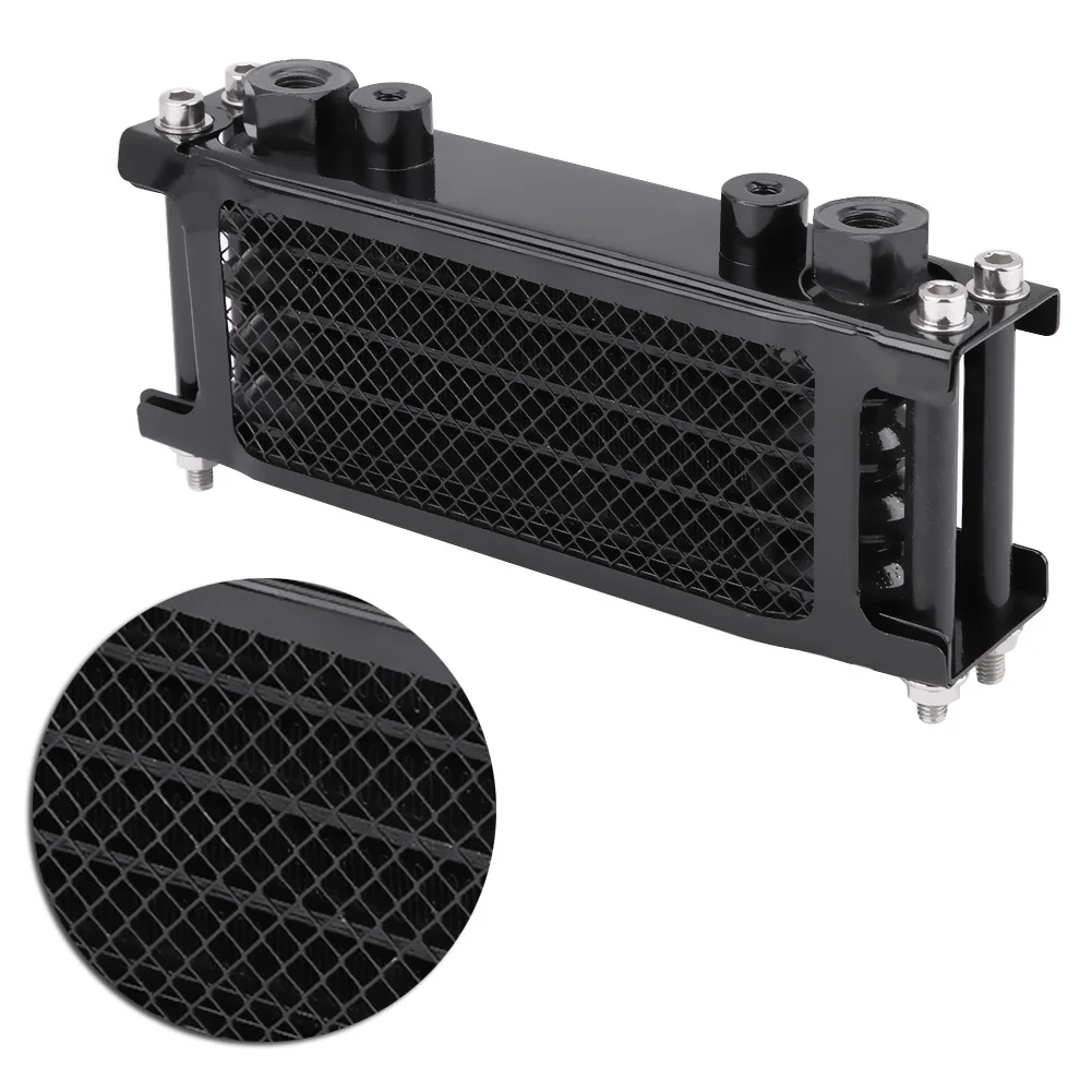 Универсальный двигатель мотоцикла масляный кулер охлаждение радиатора подходит