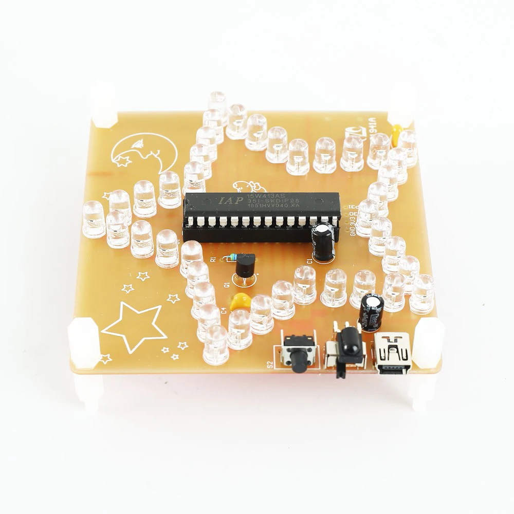 Five-Pointed Star Water Light LED DIY Kit Colorful Glittering Flashing RGB Pentagram | Электронные компоненты и