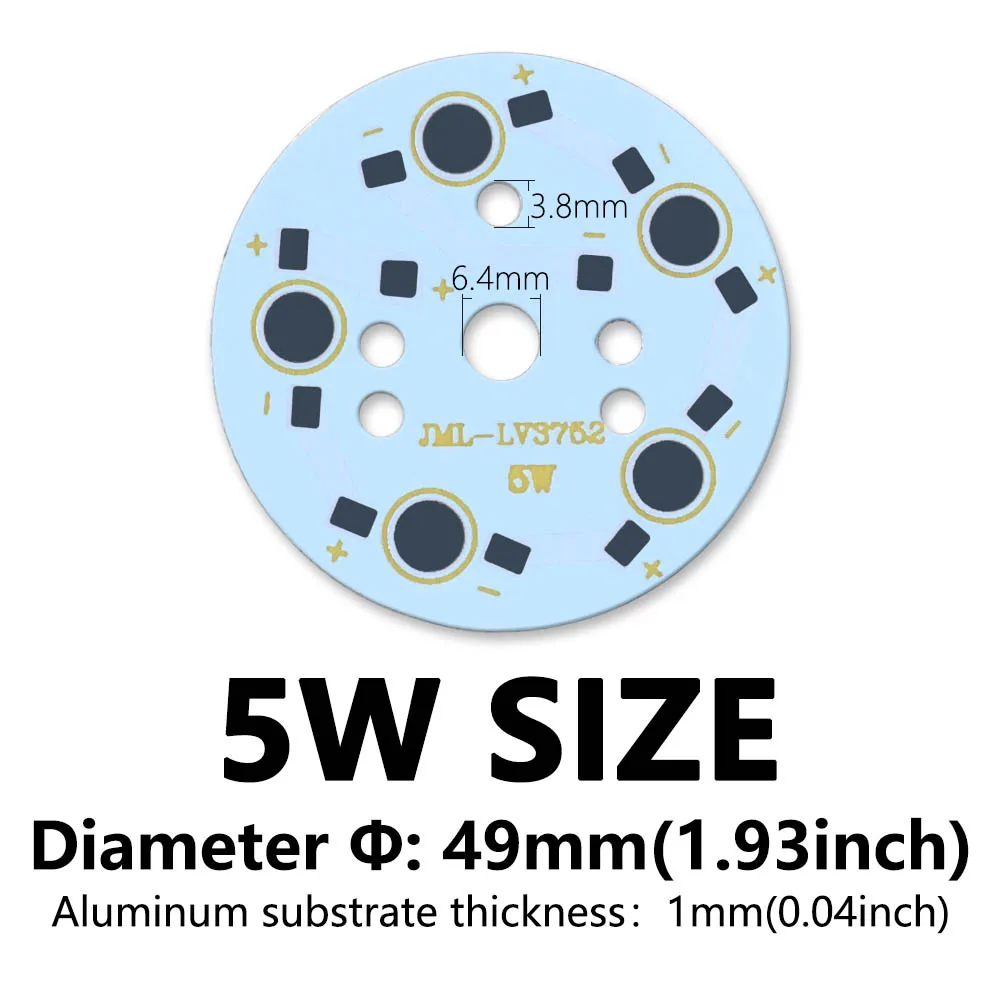10 шт. 1 Вт 3 5 7 Светодиодная фотопанель радиатор высокая яркость световая панель