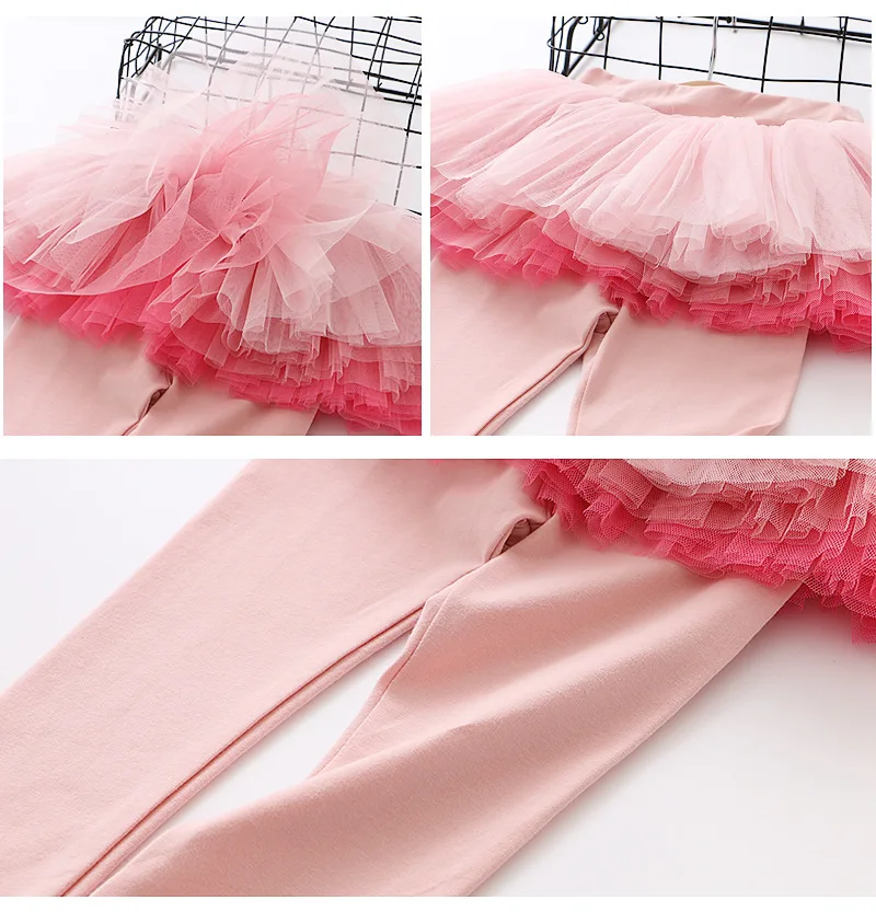 Прекрасный золочение Star Платье с фатиновой юбкой Штаны для девочек юбка кепки