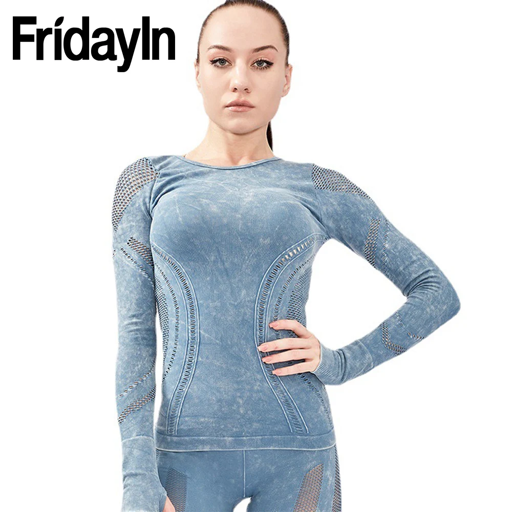 

Одежда для йоги Fridayin, женская спортивная одежда, спортивный костюм, комплект для фитнеса, спортивная одежда, бесшовная одежда для тренирово...