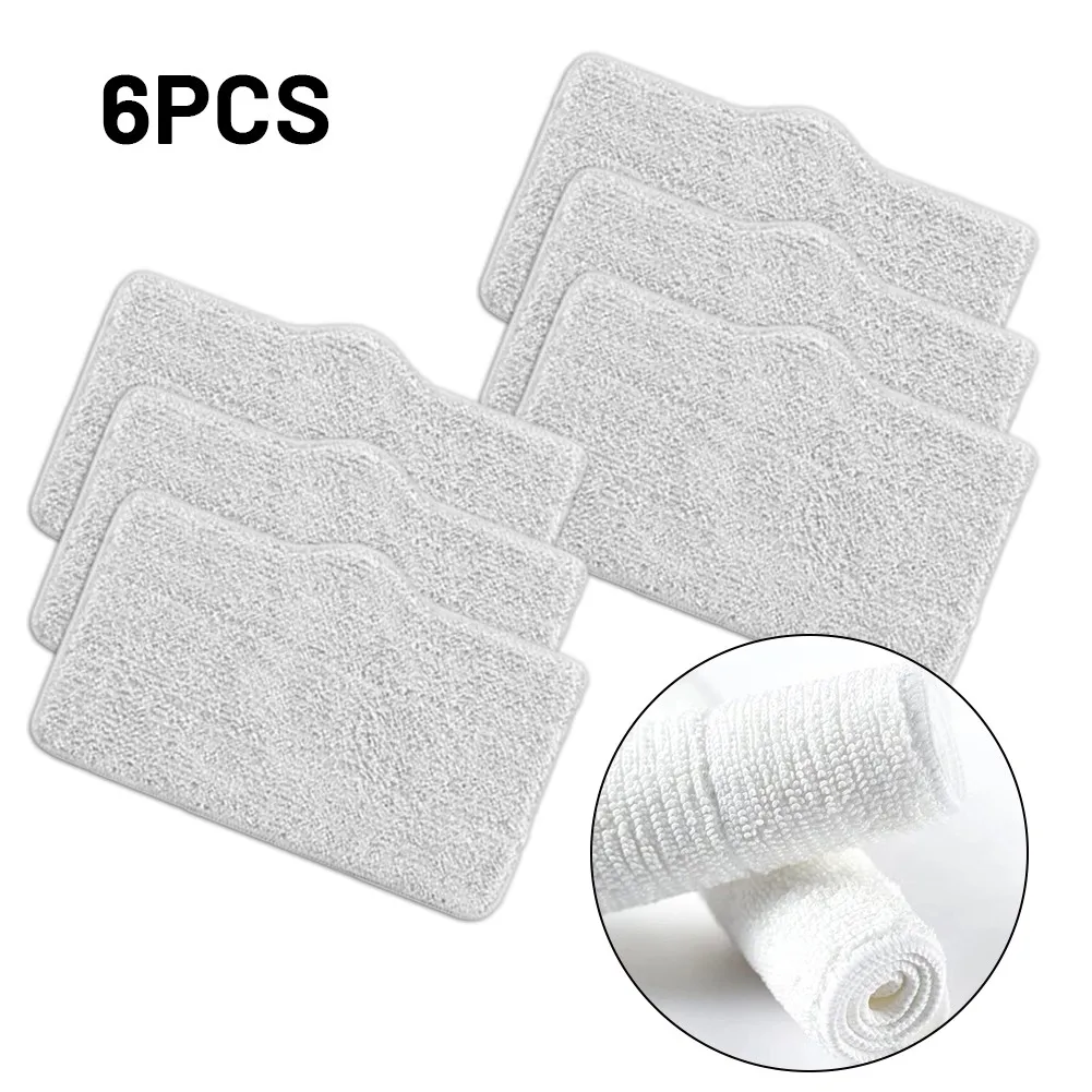 

6* Mop Cleaning Pads For ZQ100 ZQ600 ZQ610 Handhold Steam Vacuum Cleaner Sweeper Robot Cleaning Accessories Vacuum Mops For Home