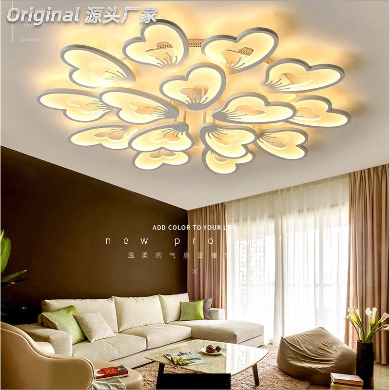 

Modern acrylic butterfly living room lamps and household personality led master bedroom energy-saving ceiling lamps LX112007