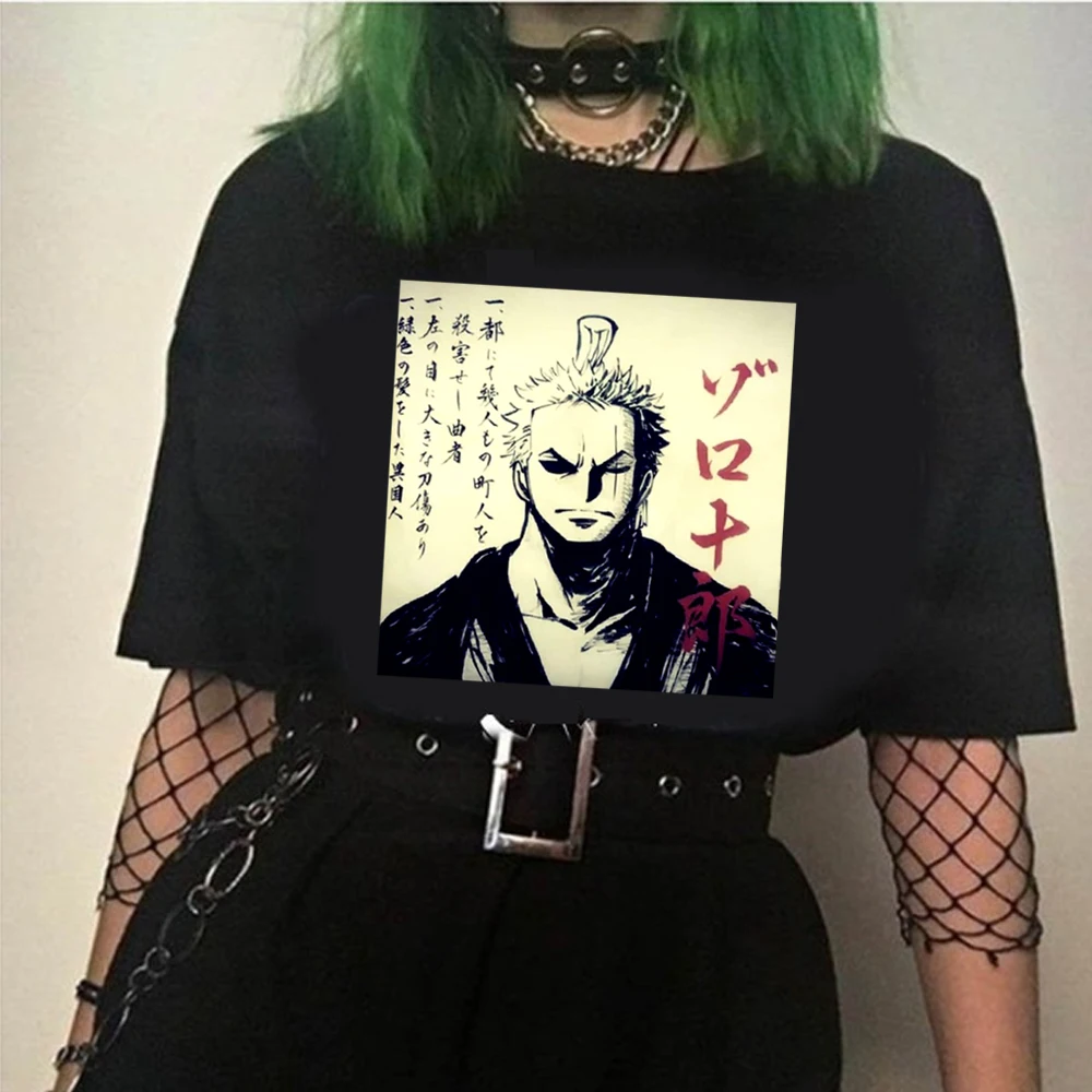 

One Piece T Shirt Women Couple Clothes Harajuku Casual Print Clothes Plus Size