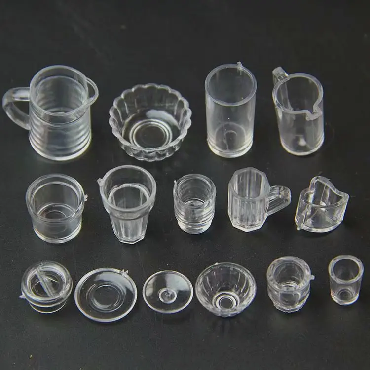 

15pcs/pack 1:12 miniature kitchen drink cooking cup doll toy