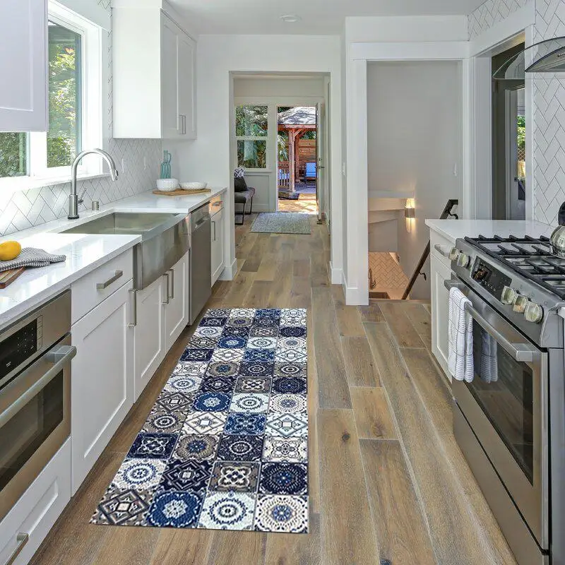 

Non-Slip Kitchen Mat Carpet Boho Decor Modern Floor Mat Doormat For Living Room Wrinkle-Resistant Kitchen Rug Bath Mat Carpet