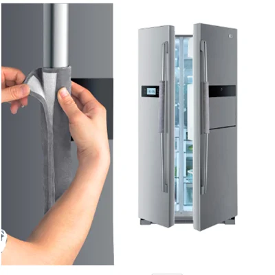 

2Pcs Refrigerator Door Handle Cover Kitchen Appliance Decor Handles Antiskid Protector Gloves Fridge Oven Keep off Fingerprints