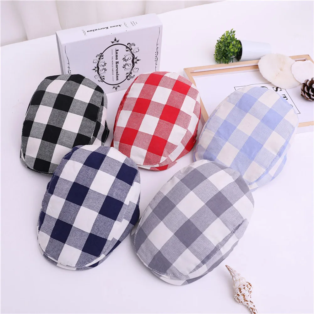 1-2 Years Old Baby Boy Cap Beret Elastic Kids Hat Accessories Cotton Linen Winter for Photography Props | Детская одежда и обувь