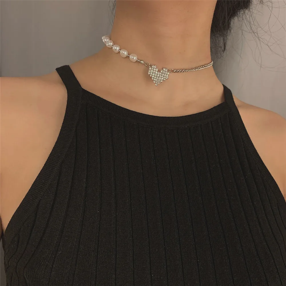 Ожерелье чокер с жемчугом в стиле барокко|Цепочки| |