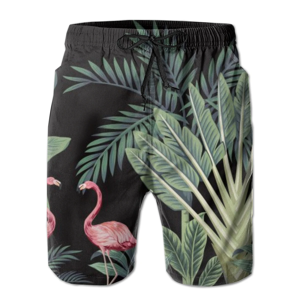 

Men's Beach Short Swim Shorts Tropical Vintage Wild Birds Palm Tree Surfing Maillot De Bain Sport Men's Board Shorts Swimwear