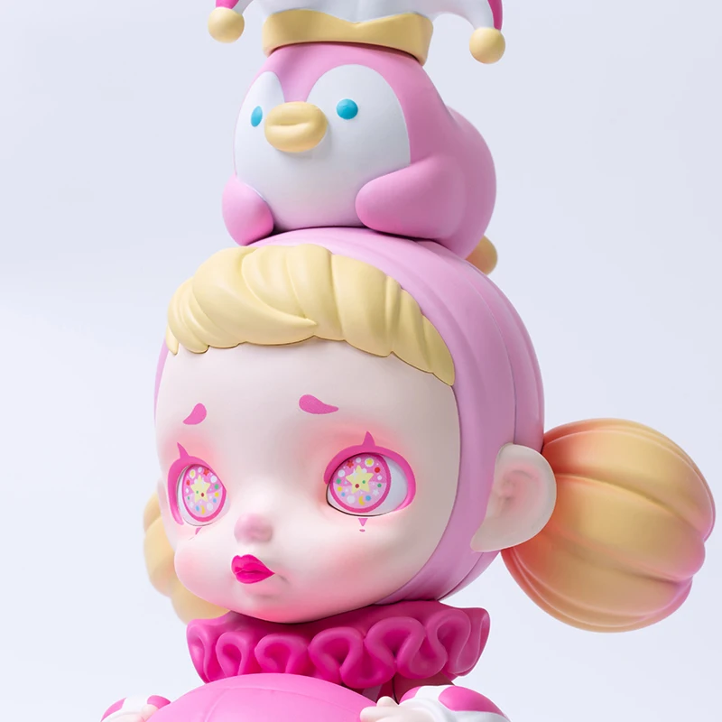 

Laura PUPU Joint Toys Cute Toycity Art Peach Color Figure Resin and ABS Model Gift Decoration Birthday 18cm