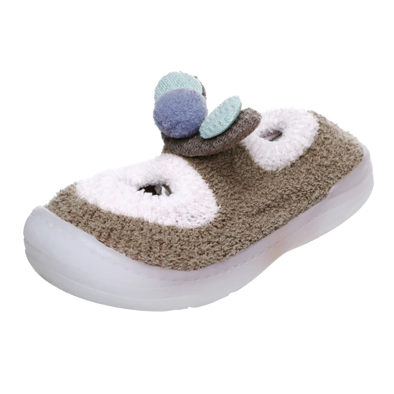 DAILOU/носки для маленьких девочек детская обувь с мягкой подошвой резиновая и