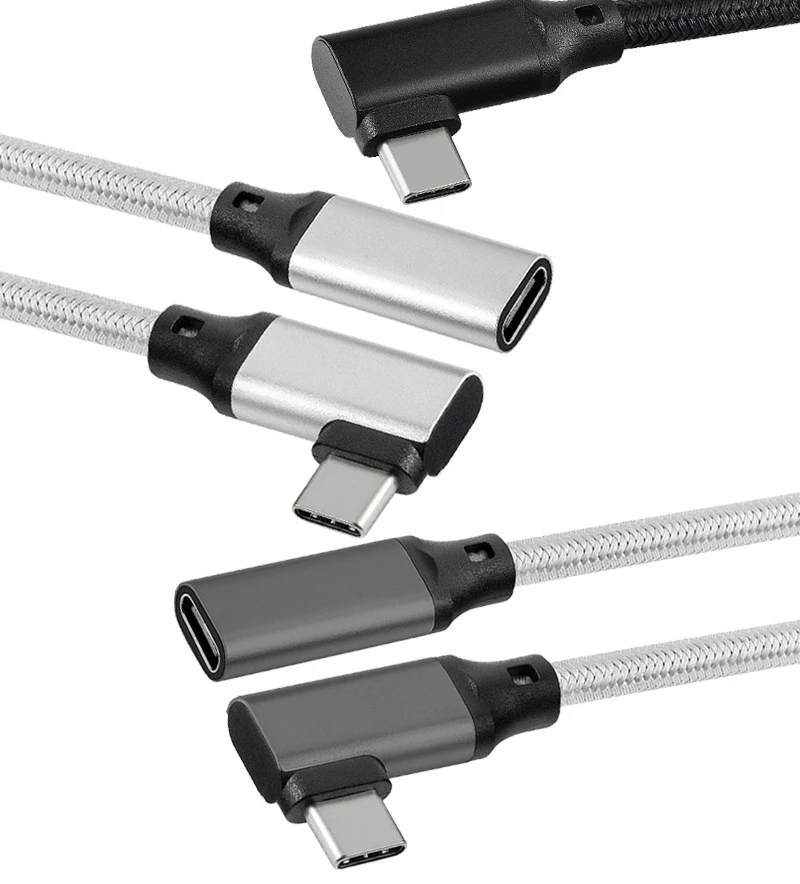Тип C USB3.1Male для USB Женский 90 градусов Удлинительный кабель передачи данных Шнур с