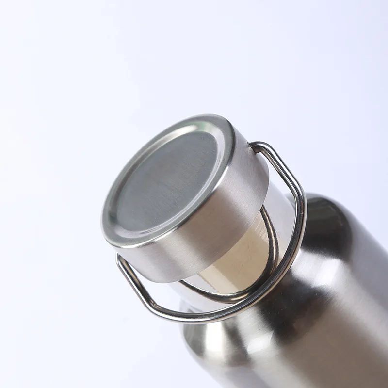 with Steel Lid Полностью 18/8 термос из нержавеющей стали Вакуумная фляжка Изолированная бутылка для воды для путешествий кружка чашка для кофе чай - Цвет: with Steel Lid