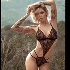 Соблазнительное кружевное нижнее белье, боди, Ажурный комбинезон, просвечивающее порно, женское нижнее белье Тедди, популярная эротическая одежда, соблазнительное нижнее белье