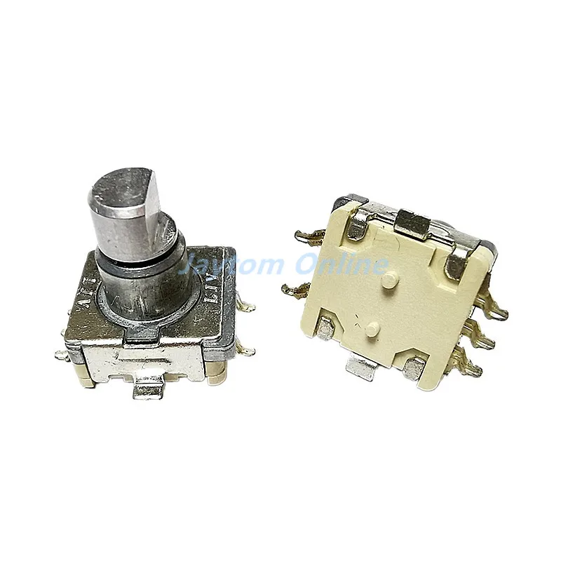 

5 шт. EC11 регулятор переключатель с кнопкой при повороте налево или направо сбросить поворотный переключатель 5pin SMD ручка Длина 10 мм, плоский Вал