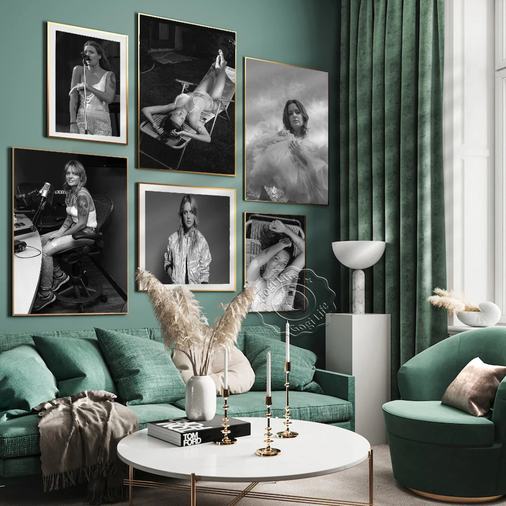 

Sweden Pop Music Singer Tove Lo Black And White Portrait Poster, Tove Lo Sexy Canvas Painting Prints, Home Decor Wall Picture