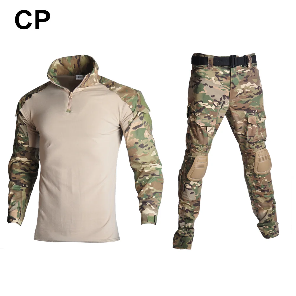 CP Kryptek Mandrake BDU G3 Униформа рубашка и брюки страйкбол Painball Боевая Тактическая Военная форма W/Наколенники охотничья одежда - Цвет: CP