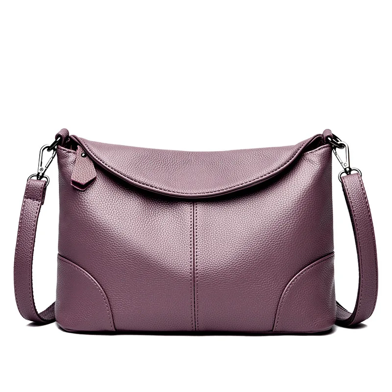 

One Shoulder Bag Women 2020 New Soft Pu Leather Leisure Middle-aged Mother's Messenger Bag