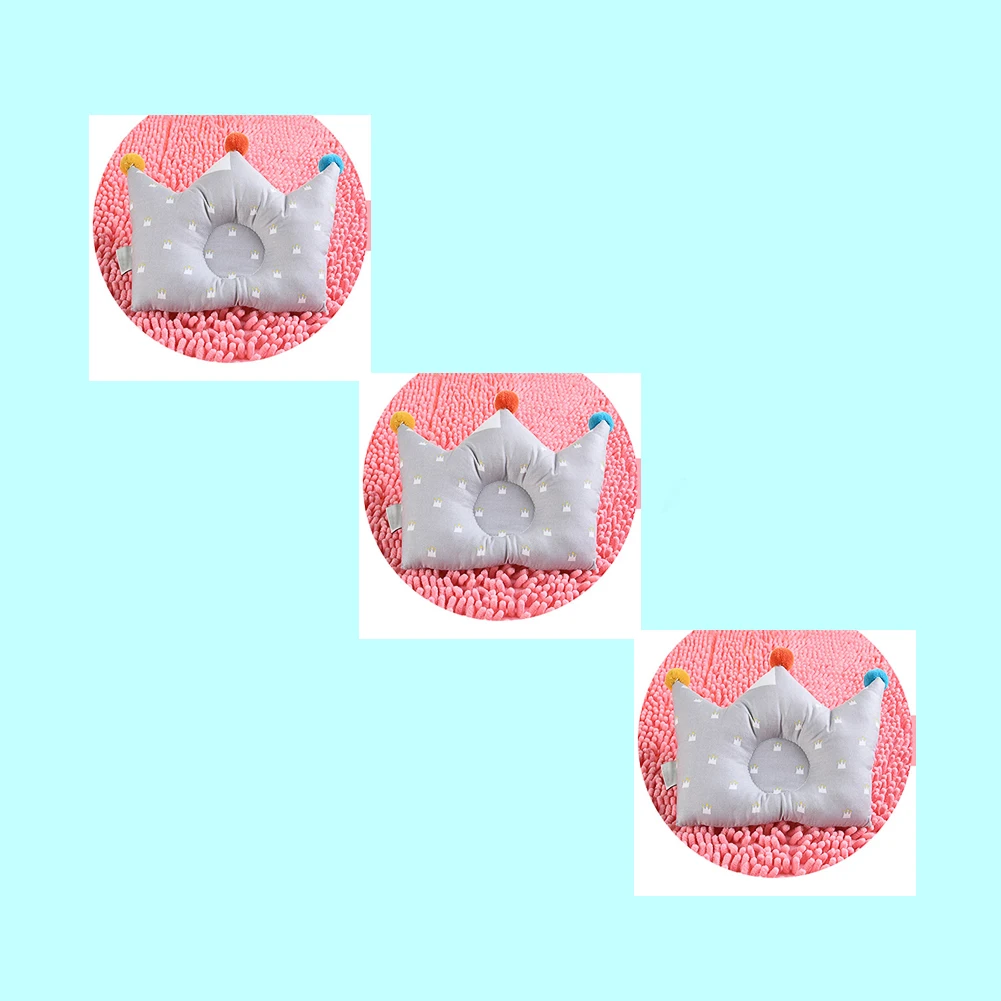 

Newborn Baby Nordic Shaped Pillow Cute Crown Shaped Backrest Cushion 0-1 Year Old Head Correction Prevention Pillow Baby Bedding