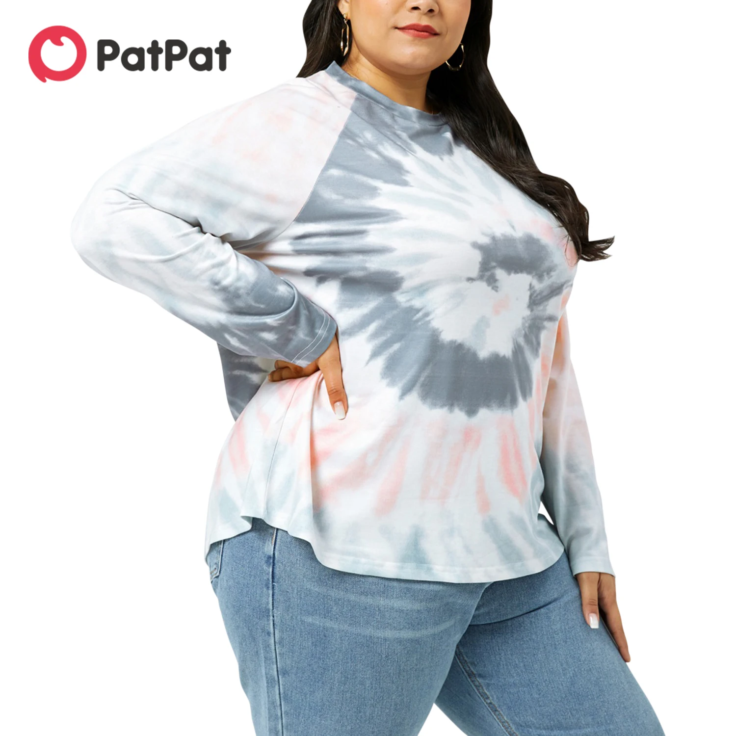 

Женский Повседневный Свитшот PatPat большого размера