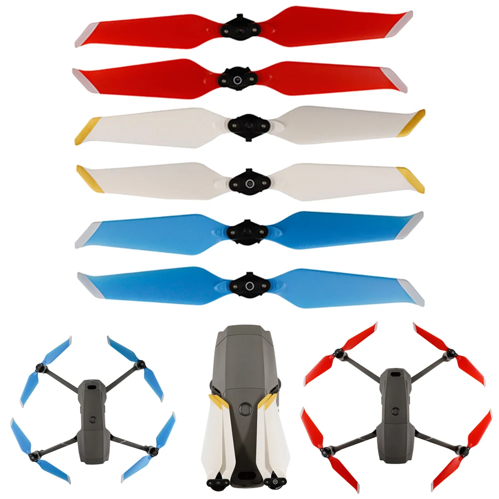 

1 Pairs 8743F Foldable Propellers Colorful Quick Release Low Noise Propeller Blades For DJI Mavic 2 Pro Zoom Drone