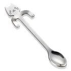 1 шт., подвесная кофейная ложка в виде кошки из нержавеющей стали