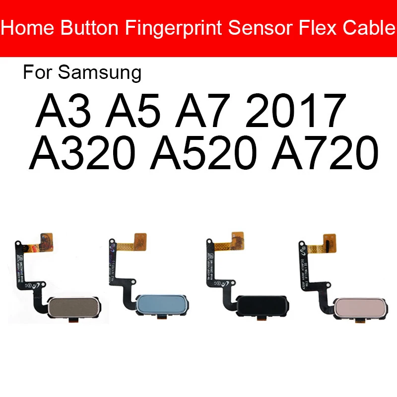 Шлейф датчика возврата кнопки домой для Samsung Galaxy A3 A5 A7 2017 A320 A520 A720 Меню Возврат