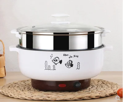 220 В многофункциональная электрическая плита с подогревом сковорода кухонная